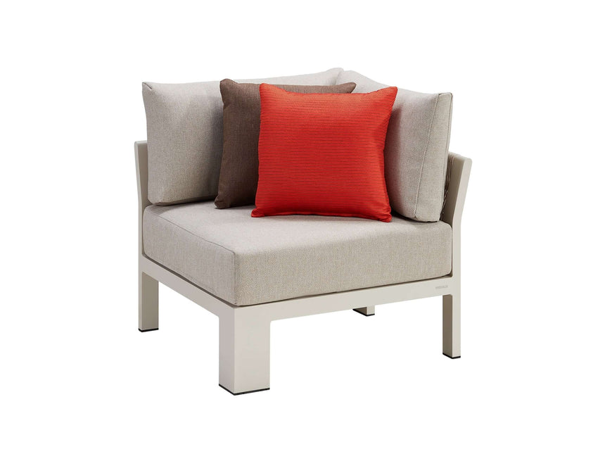 Higold Borromeo 5 személyes kerti sarokülő szett, taupe színben