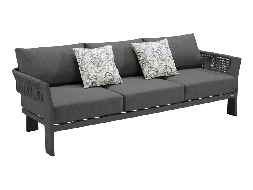 Higold Borromeo 5 személyes kerti ülőgarnitúra szett, antracit színben