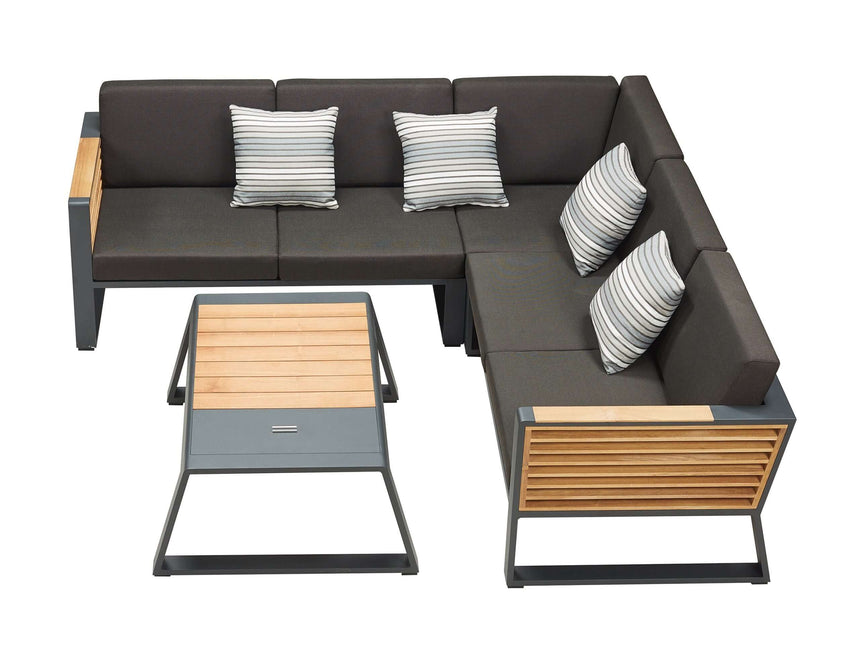 Higold New York 4 személyes kerti sarokülő szett