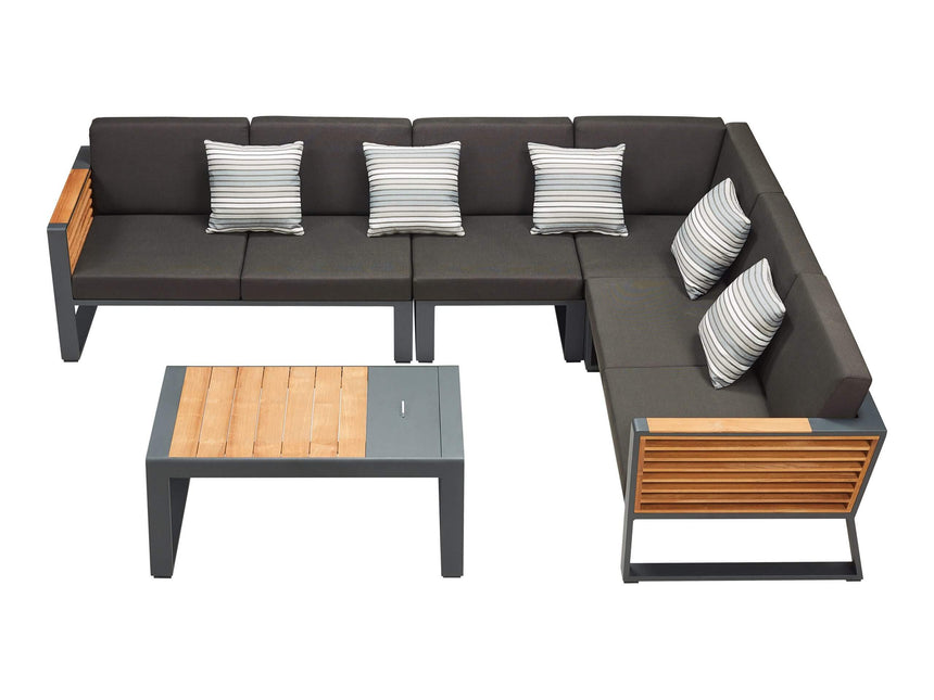 Higold New York 5 személyes kerti sarokülő szett