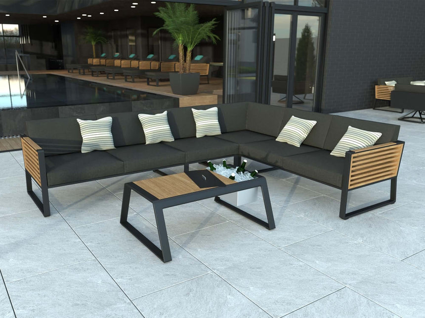 Higold New York 5 személyes kerti sarokülő szett