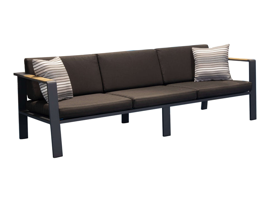 Higold Nofi - 5 személyes kerti ülőgarnitúra, fekete színben