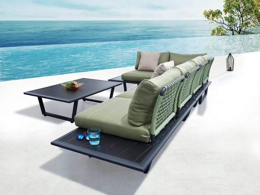 Higold Sophia 5 személyes kerti sarokülő szett