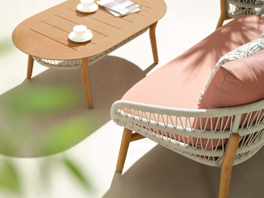 Higold Vasca 5 személyes kerti ülőgarnitúra szett, coral színben