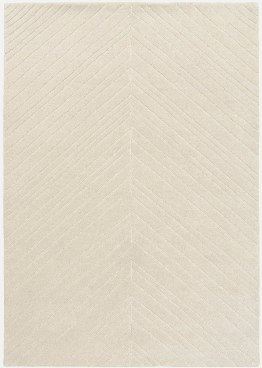Arrow Beige gyapjú szőnyeg felülnézetből, bézs színben