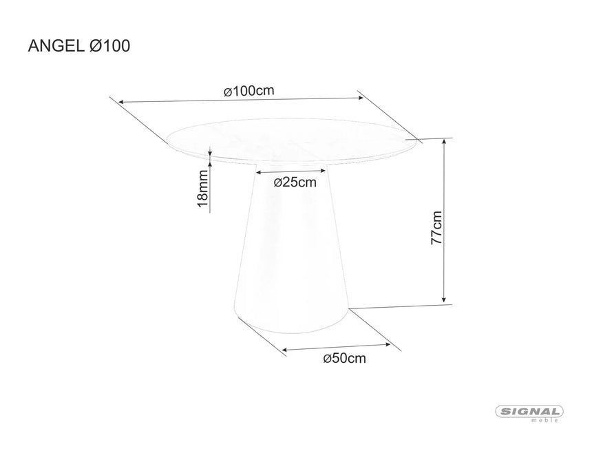 Angel 100 II. étkezőasztal