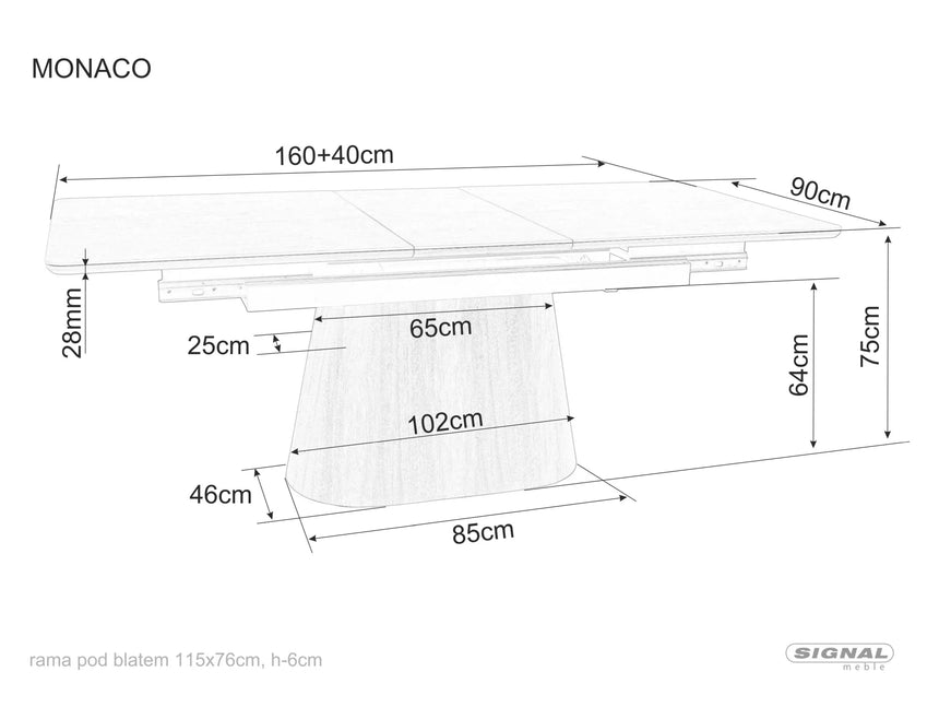 Monaco I. étkezőasztal