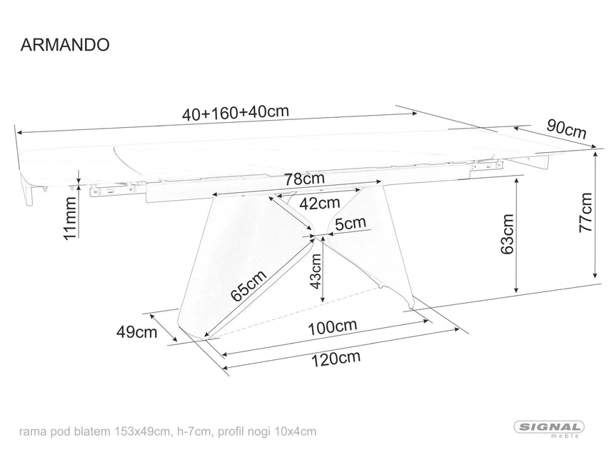 Armando I. étkezőasztal