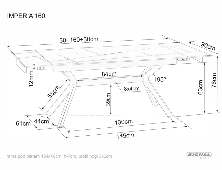 Imperia 160 I. étkezőasztal