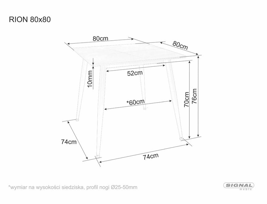 Rion 80 I. étkezőasztal