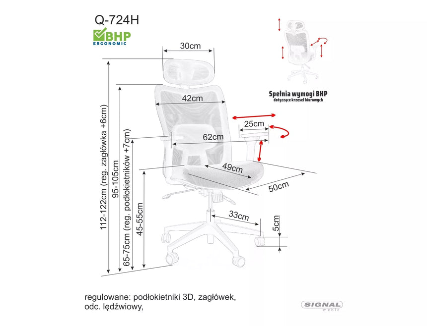 Irodaszék Q-724H II.