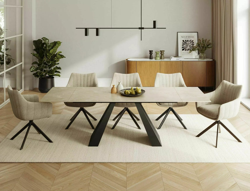 Salvadore Kerámia Diamond Cream étkezőasztal