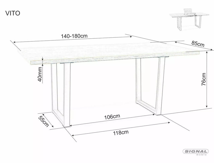 Vito étkezőasztal