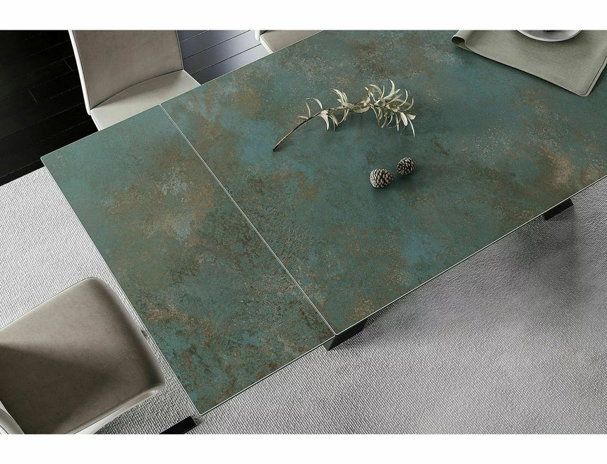 Salvadore kerámia Ossido Verde étkezőasztal