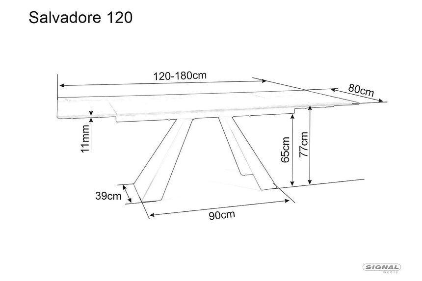 Salvadore kerámia II étkezőasztal