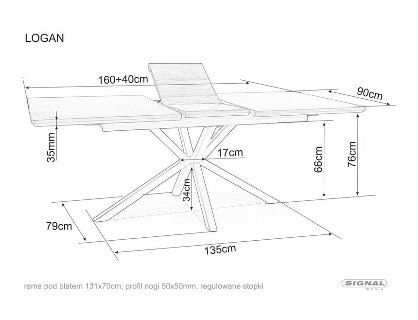 Logan II. étkezőasztal