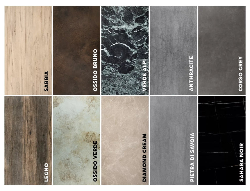 Salvadore kerámia Ossido Verde étkezőasztal