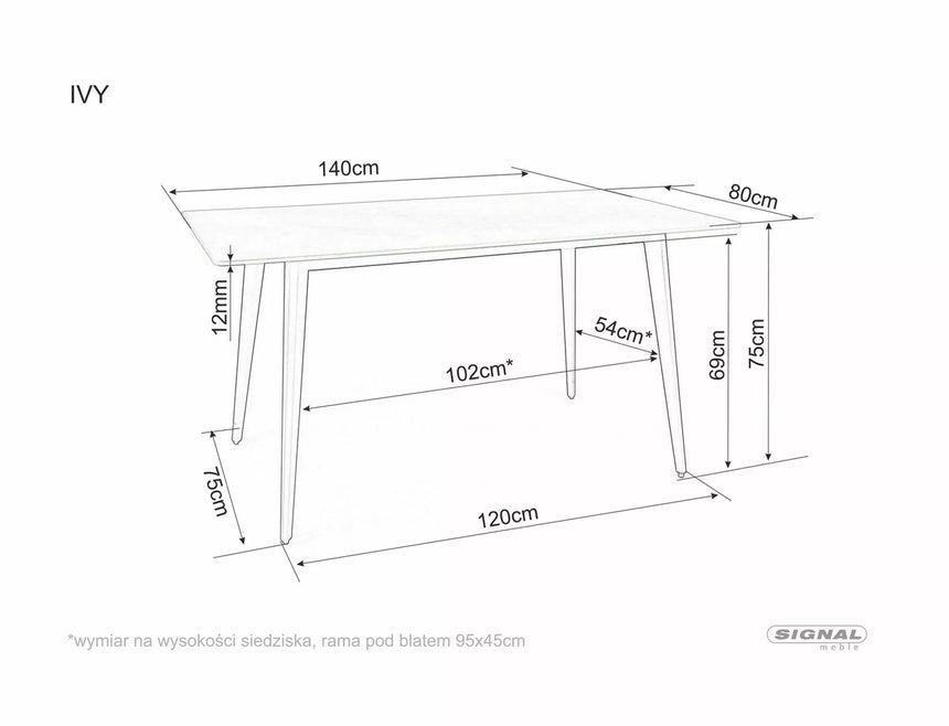 Ivy asztal étkezőasztal
