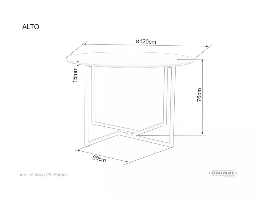 Alto asztal étkezőasztal