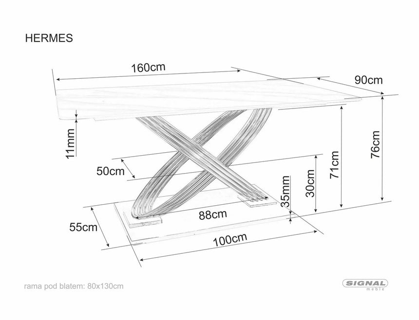 Hermes étkezőasztal