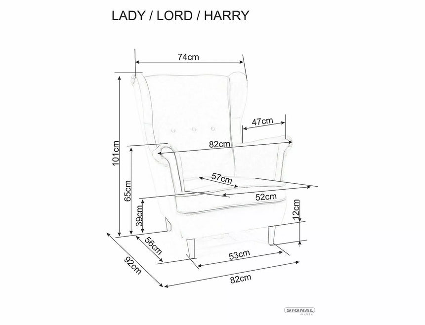 Harry Velvet fotel VIII.