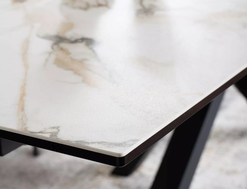 Columbus Kerámia Amber Bianco étkezőasztal