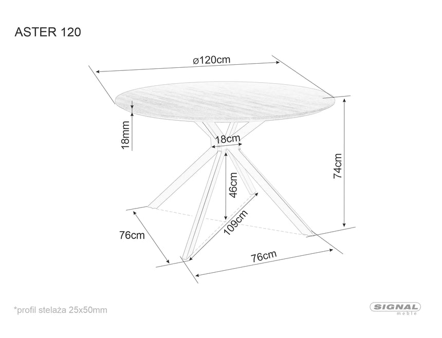 Aster asztal étkezőasztal