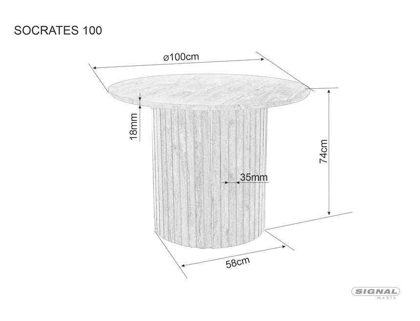 Socrates étkezőasztal