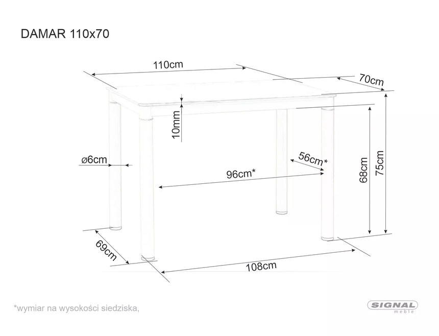 Damar II. étkezőasztal