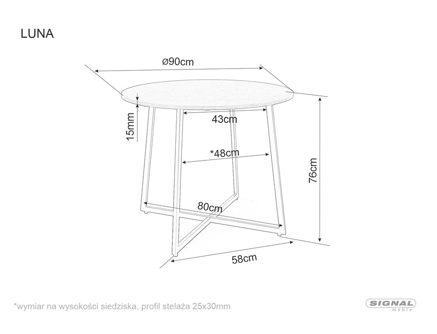 Luna III. étkezőasztal