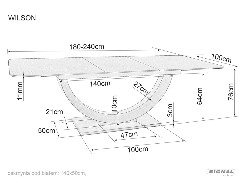 Wilson Kerámia Ossido Bruno étkezőasztal