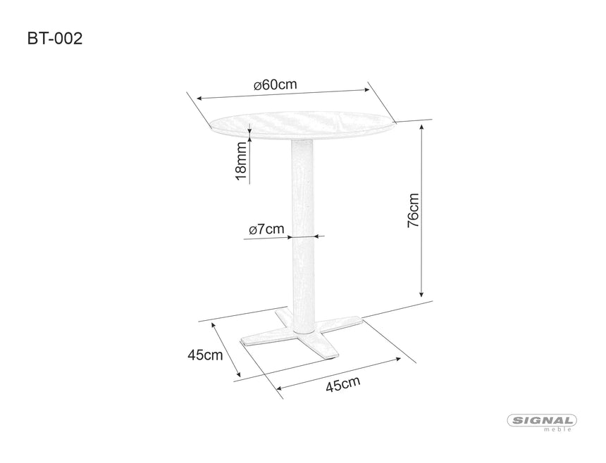 BT002 étkezőasztal
