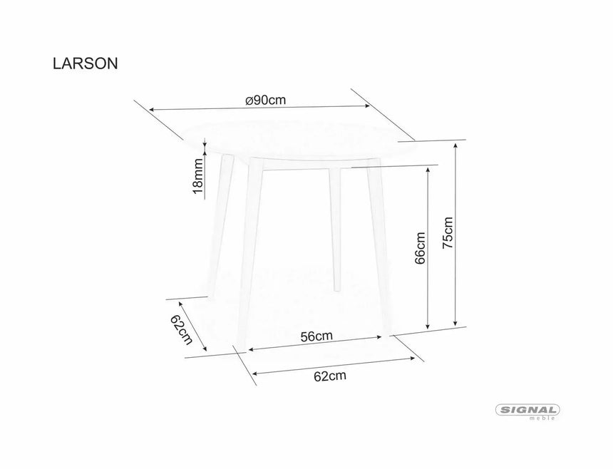 Larson asztal II. étkezőasztal