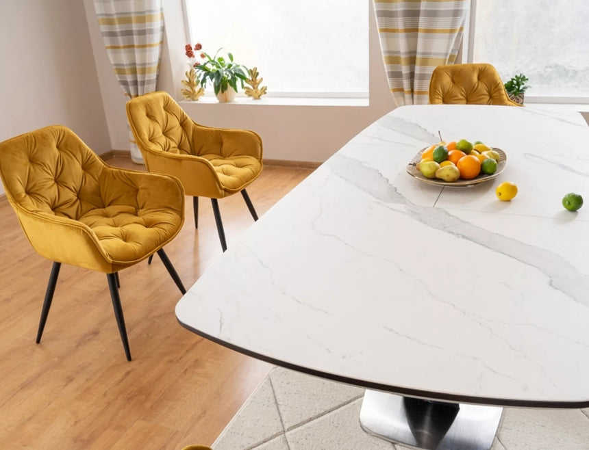 Armani kerámia asztal I. étkezőasztal