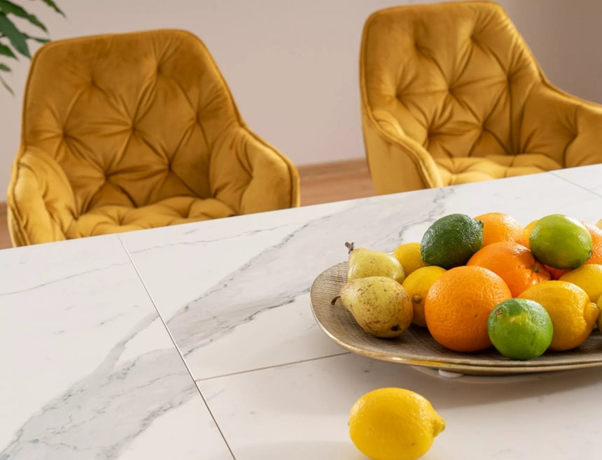 Armani kerámia asztal I. étkezőasztal