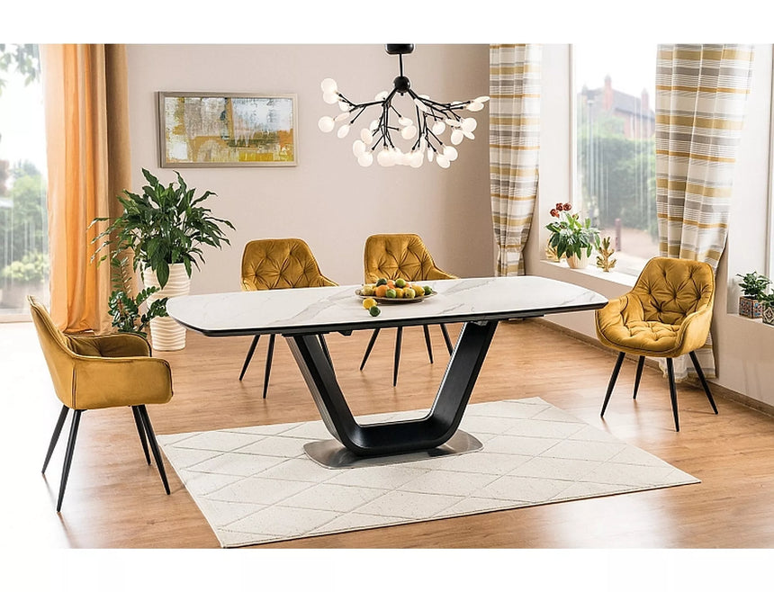 Armani kerámia asztal I. étkezőasztal