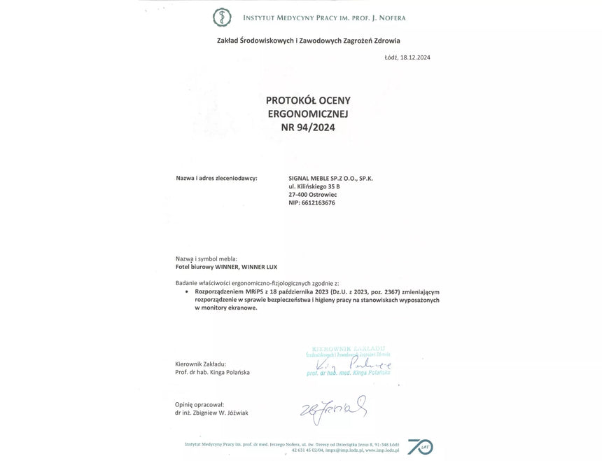 Irodaszék Winner Lux