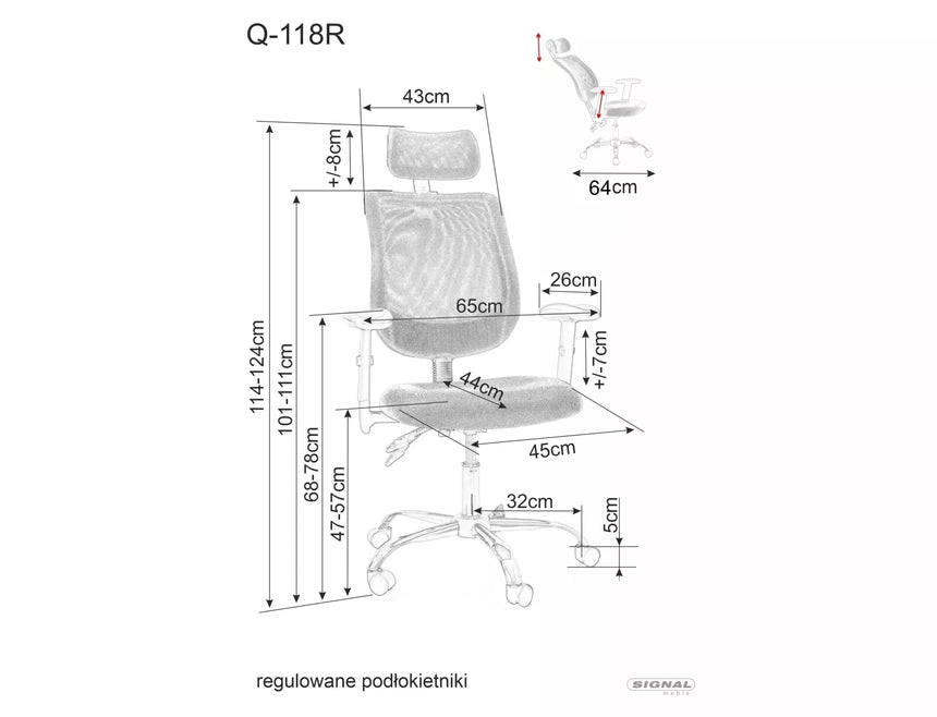 Irodaszék Q-118R II.