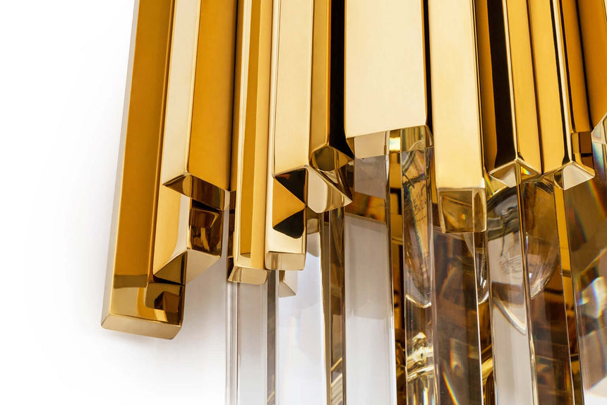Imperial Wall Gold fali lámpa – acél, kristály