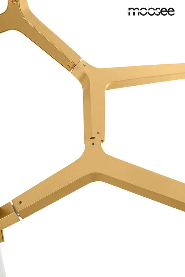 Candelabr 10 függőlámpa arany