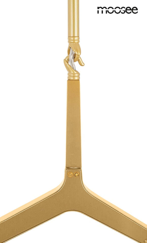Candelabr 10 függőlámpa arany
