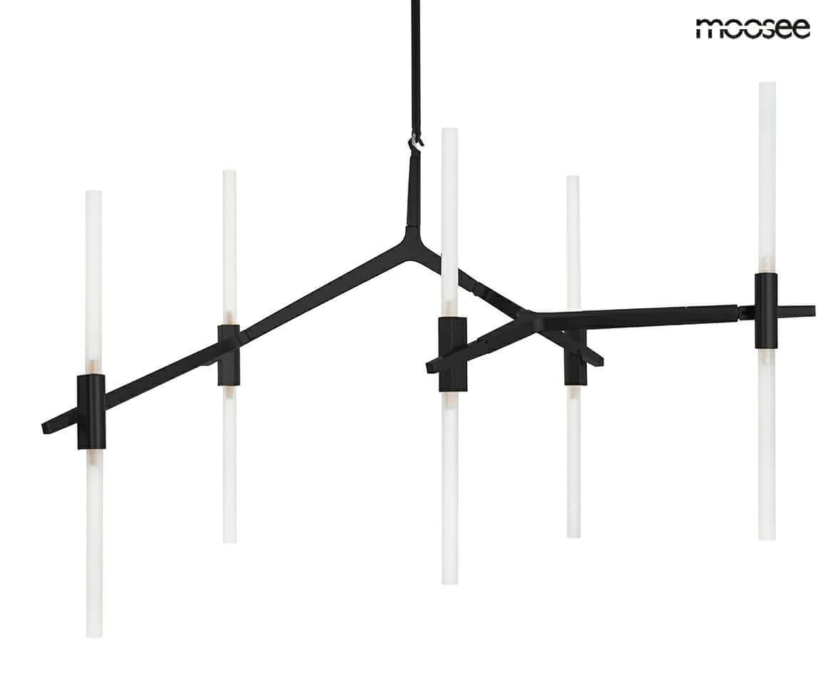 Candelabr 10 függőlámpa fekete