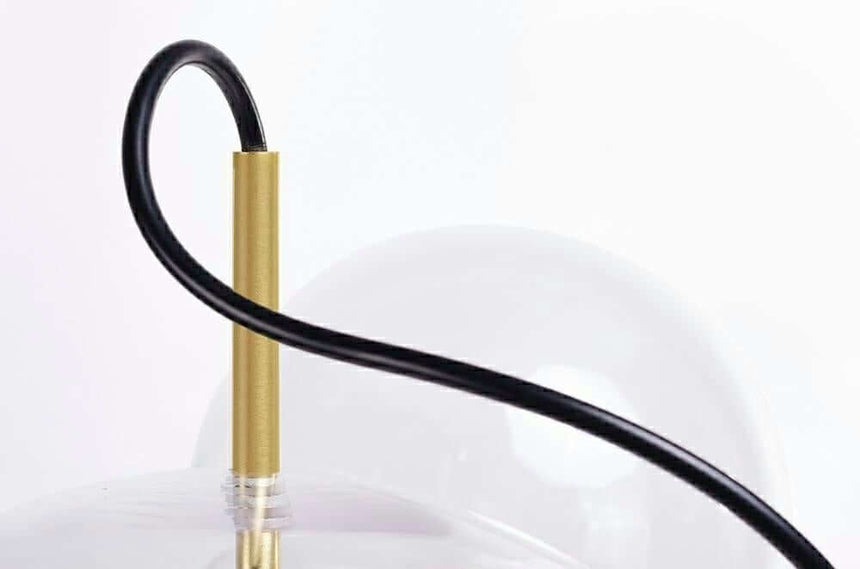 Capri 6 függőlámpa arany – 60 LED, alumínium, üveg