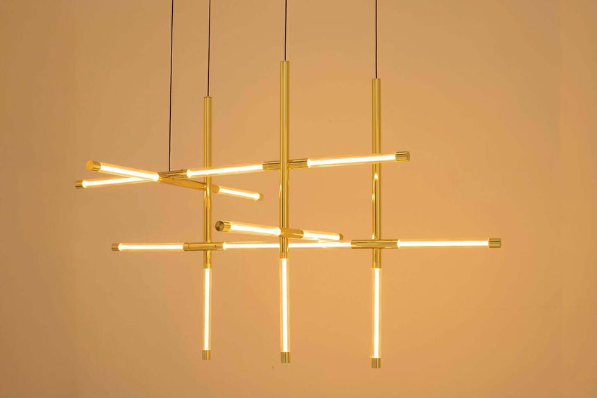 Mikado S függőlámpa arany