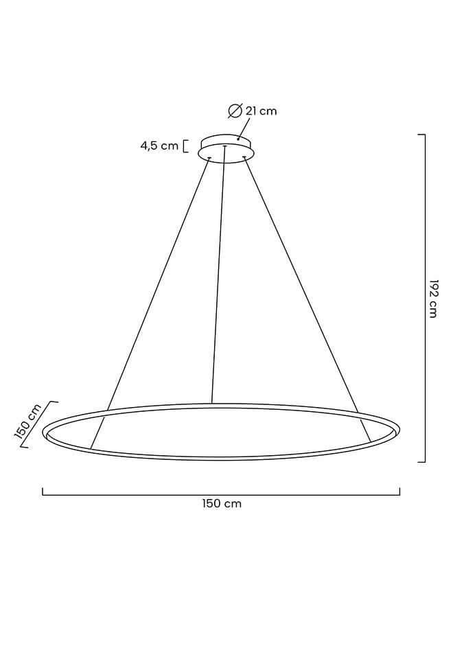 Ring Slim 150 függőlámpa arany