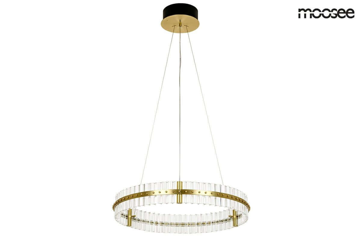 Saturnus 70 függőlámpa arany – LED, kristály, csiszolt acél