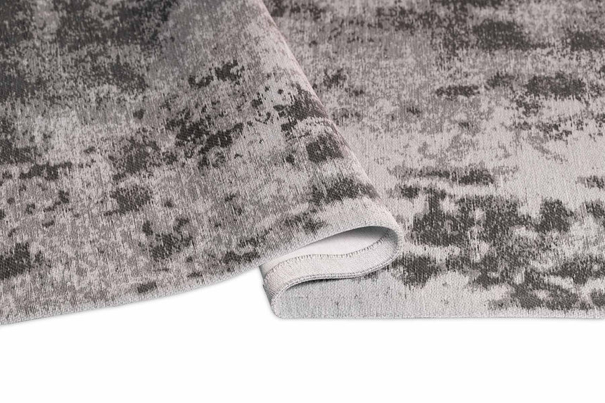 Lyon Grey modern szőnyeg oldalnézetből, szegély