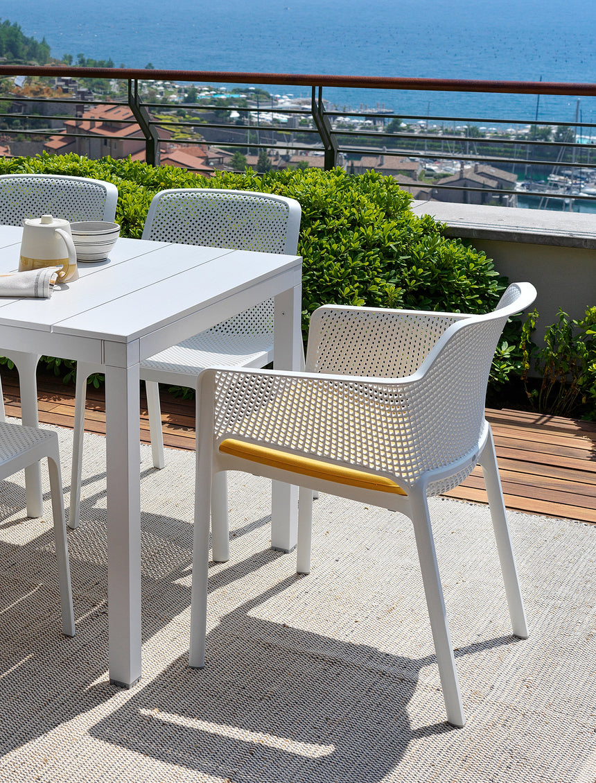 Nardi Rio-Net I. 6-8 személyes étkezőszett, bővíthető asztallal, választható színben