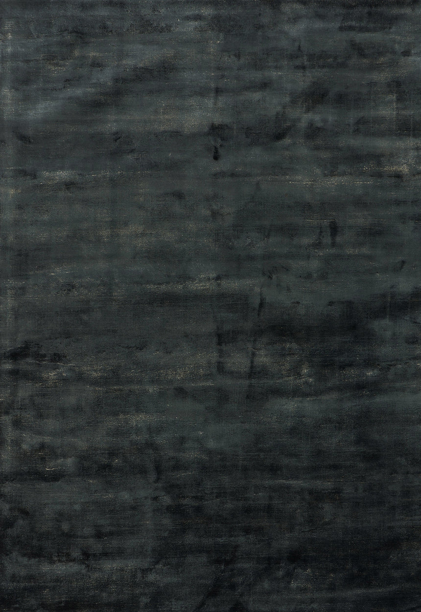 Plain Dark Blue viszkóz szőnyeg felülnézetből, sötétkék színben