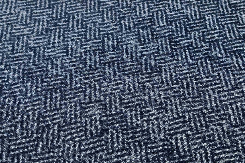 Porto Navy modern szőnyeg felülete közeli nézetben